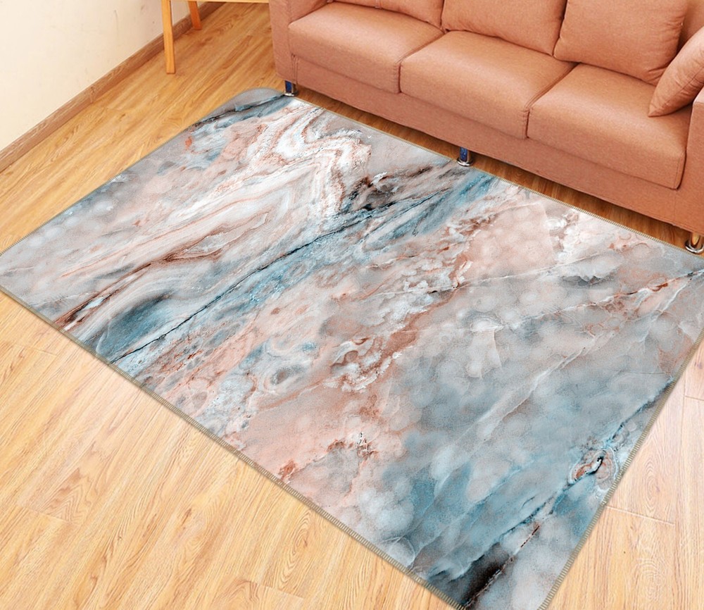 3D Marble Textured ZHUC2735 Game Non Slip Carpet Mat Photo Carpet Amy