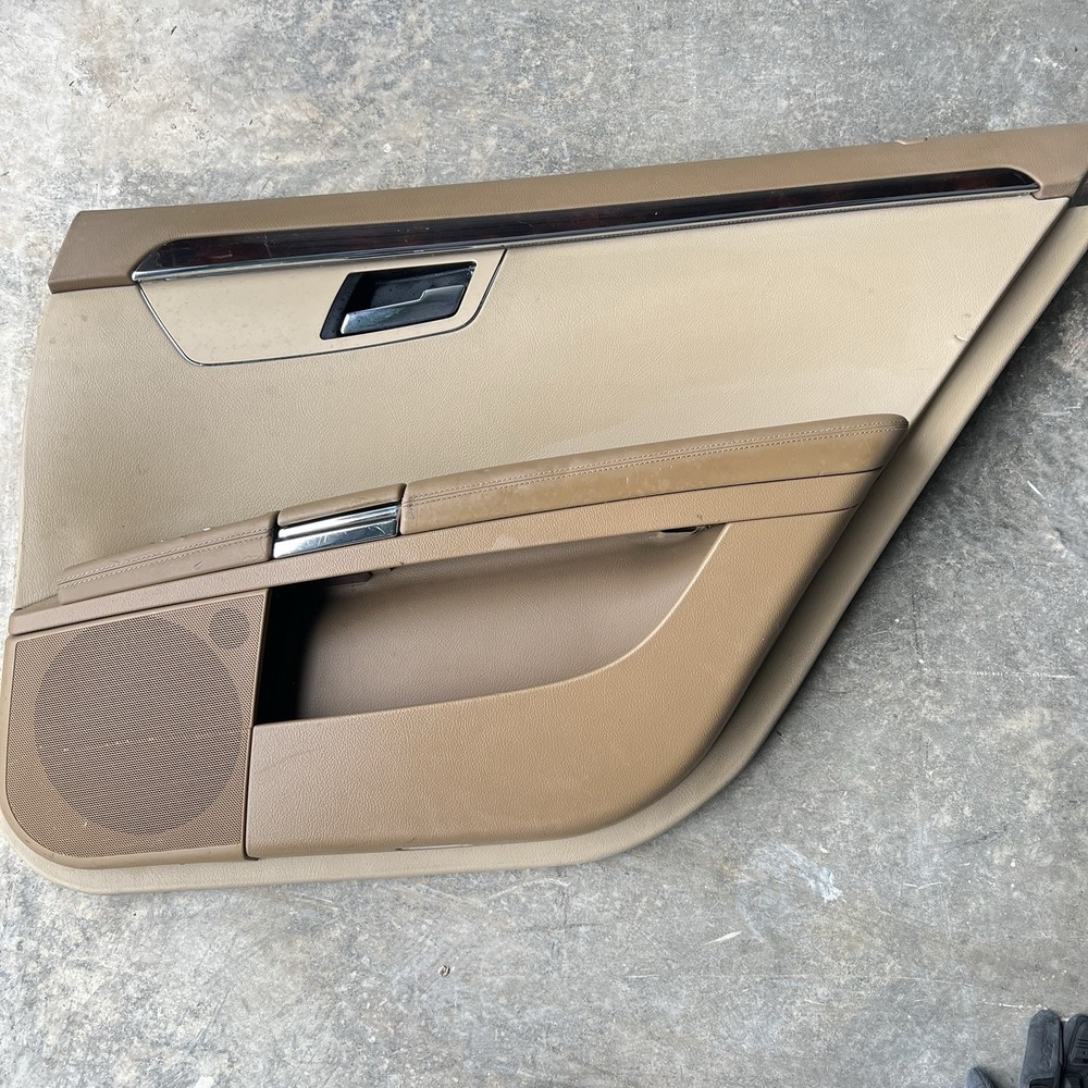 07-09 MERCEDES W221 S-CLASS FRONT DOOR INTERIOR TRIM COVER PANEL SET BROWN OEM