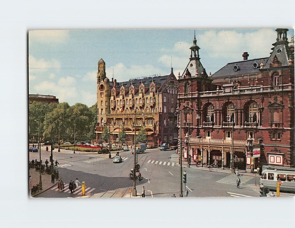Postcard Leidseplein Amsterdam Netherlands