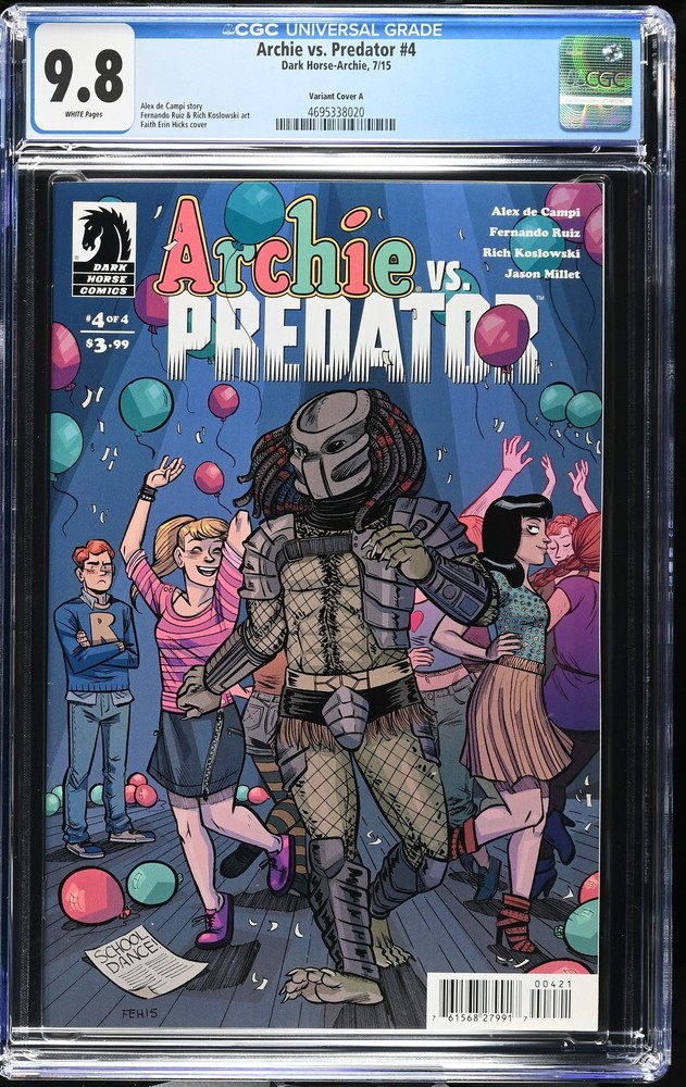 Archie vs. Predator 4 CGC 9.8 Variant Cover A