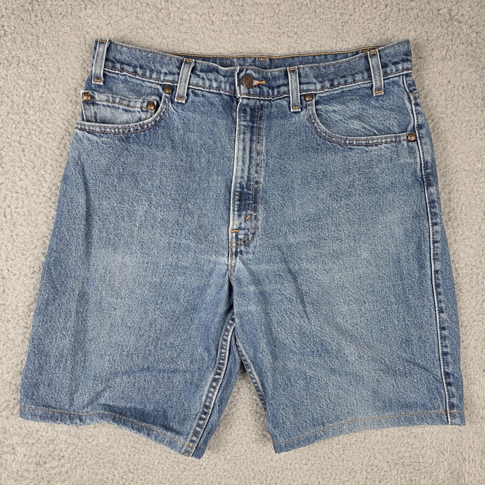 Vintage Levis Shorts Mens 32 Blue 90s Copper Tab Medium Wash Denim Jorts
