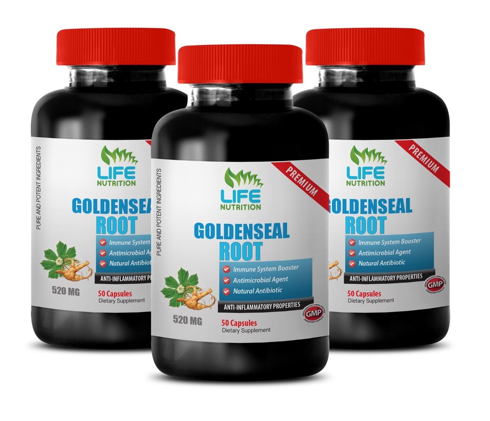 goldenseal extract - Goldenseal Root Extract 520mg - natural alkaloid herbs 3B