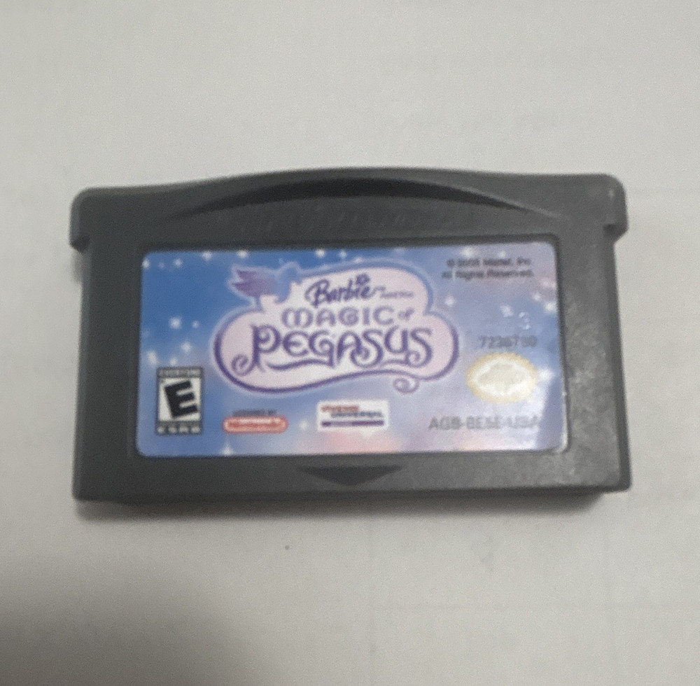 Nintendo Barbie and the Magic of Pegasus Game Boy Advance GBA E Everyone