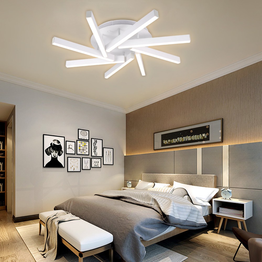 Modern LED Ceiling Lighting Remote Control  Dimmable Light Fixture US New