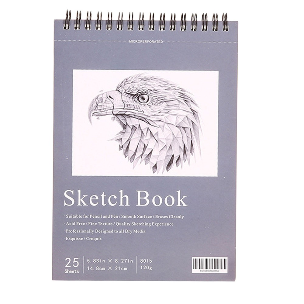 Spiral Sketchbook Acid-free Paper Artist with Thick Hardcover-image