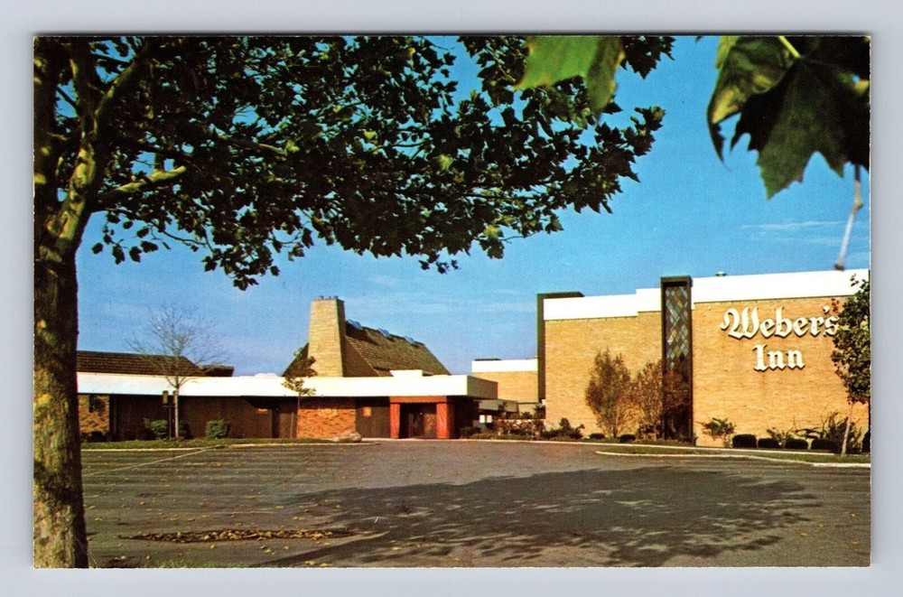 Ann Arbor MI-Michigan, Weber's Inn, Advertising, Antique Vintage Postcard