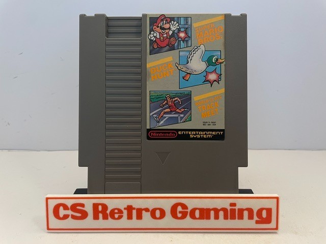 Super Mario/Duck Hunt/Track (Nintendo NES) Authentic Cleaned Tested Work