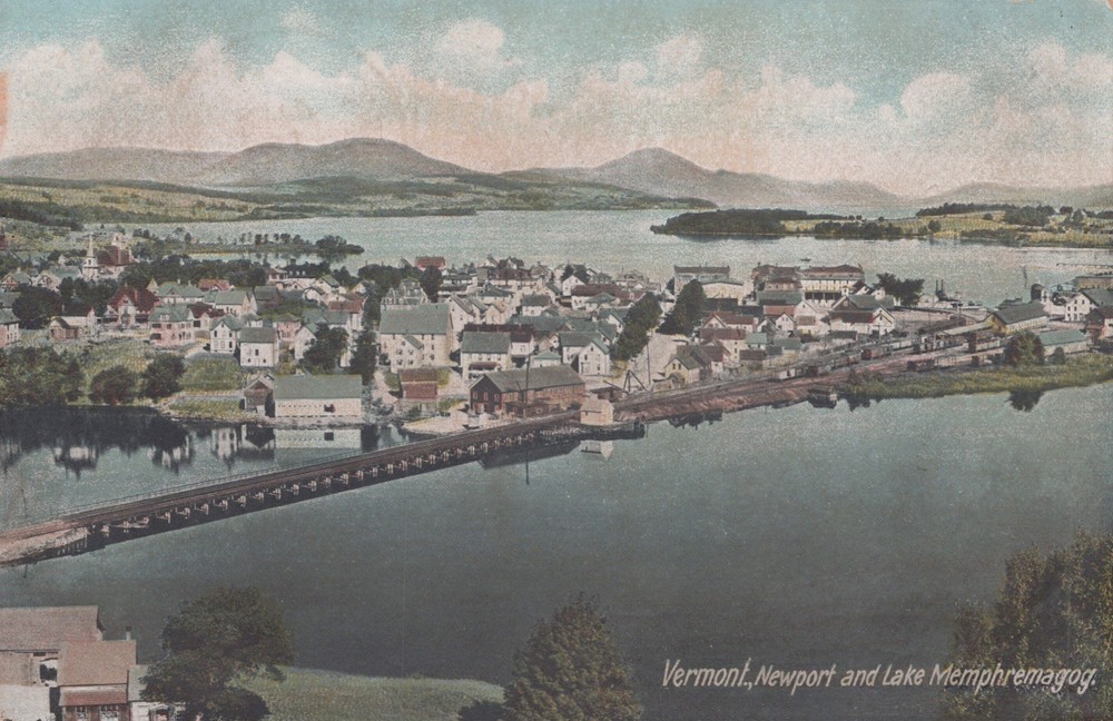Newport, VT And Lake Memphremagog 1906 Postcard. Germany