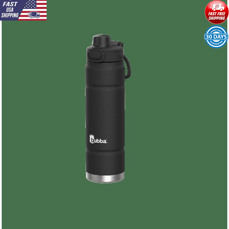 Stainless Steel Water Bottle Push Button Lid Leak Proof 24 Fl Oz BPA-free Travel