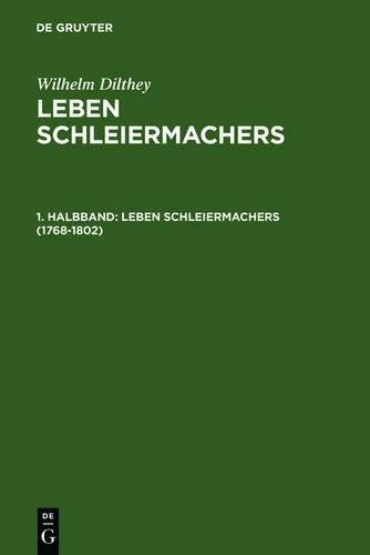 Wilhelm Dilthey 1768-1802 (Hardback)