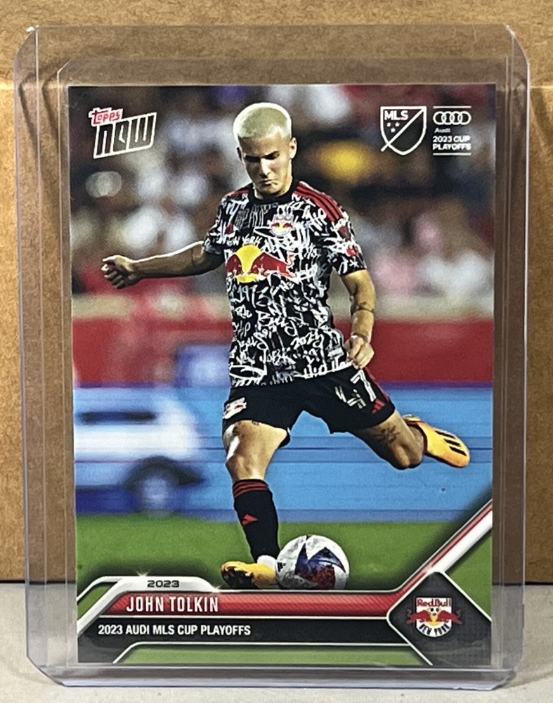 2023 TOPPS NOW MLS Playoffs #29 JOHN TOLKIN NEW YORK RED BULLS Print Run 336