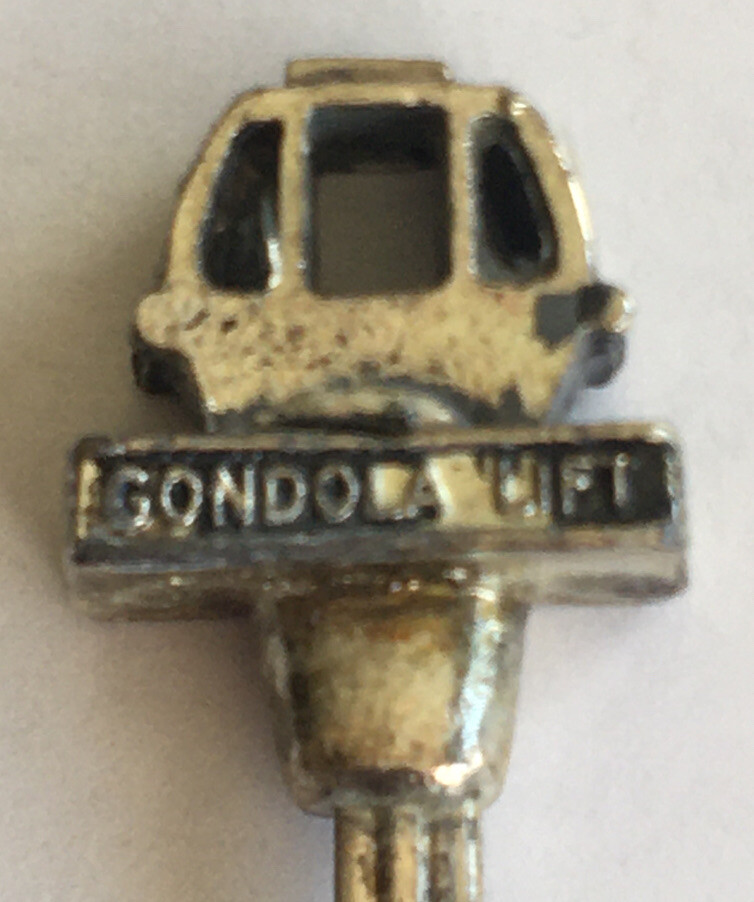 Vintage Souvenir Spoon Collectible Gondola Lift Whistler British Columbia Canada