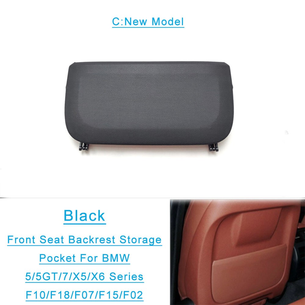 Seat Backrest Rear Panel Trim Fit For BMW 5/5GT/7/X5/X6 F10/F07/F15/F02 Black(C)