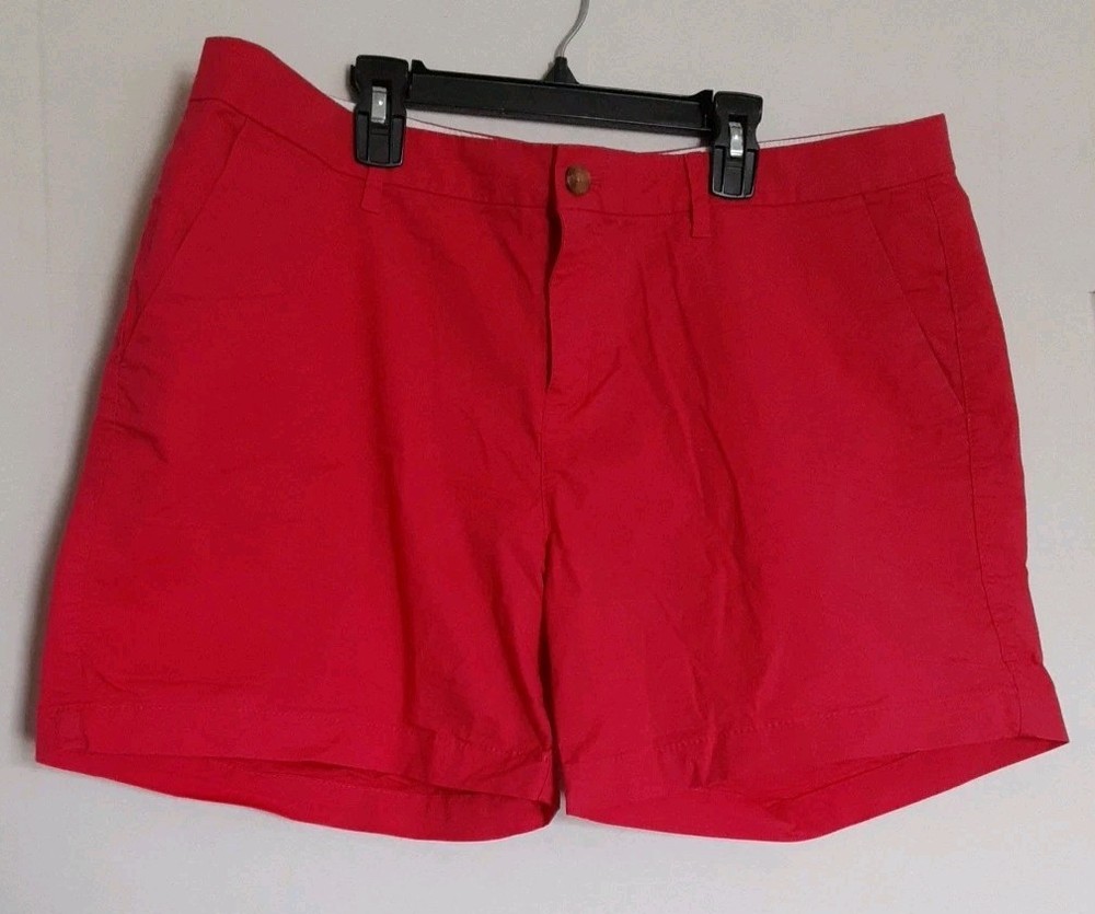 Old Navy Dark Pink Womens Khaki Chino Shorts Size 14