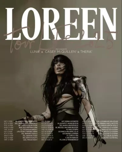 Loreen Life 2025 Tour Poster - Fan Gift & Wall Decor