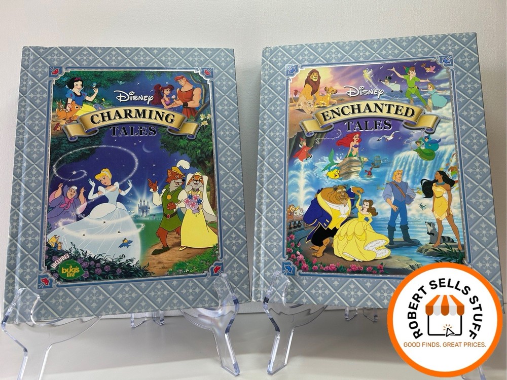 Disney Enchanted & Charming Tales Hardcover Illustrated Book Set (2005 Innovage)