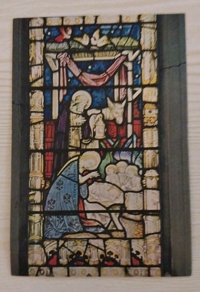 Bath Abbey The Nativity Somerset ~ England ~United Kingdom~VTG Postcard~Unposted