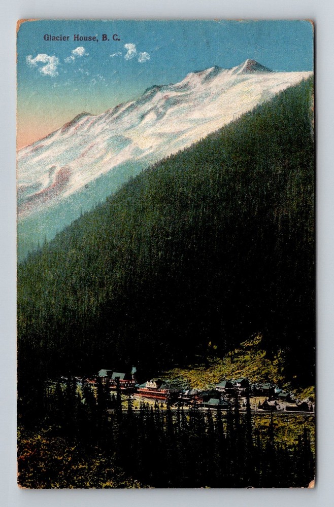 Canada- Scenic Mountain View Glacier House B.C. Old Post Vintage c1923 Postcard