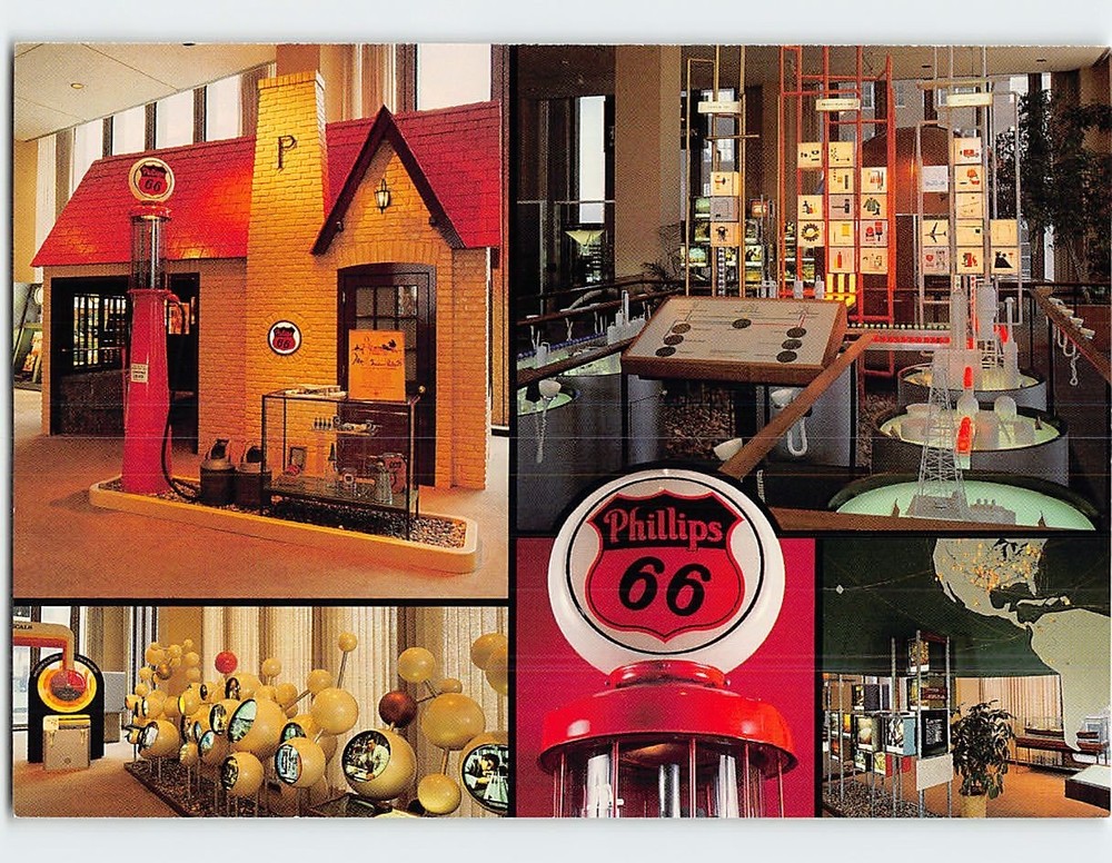 Postcard Exhibit Hall Phillips Petroleum Company Bartlesville Oklahoma USA