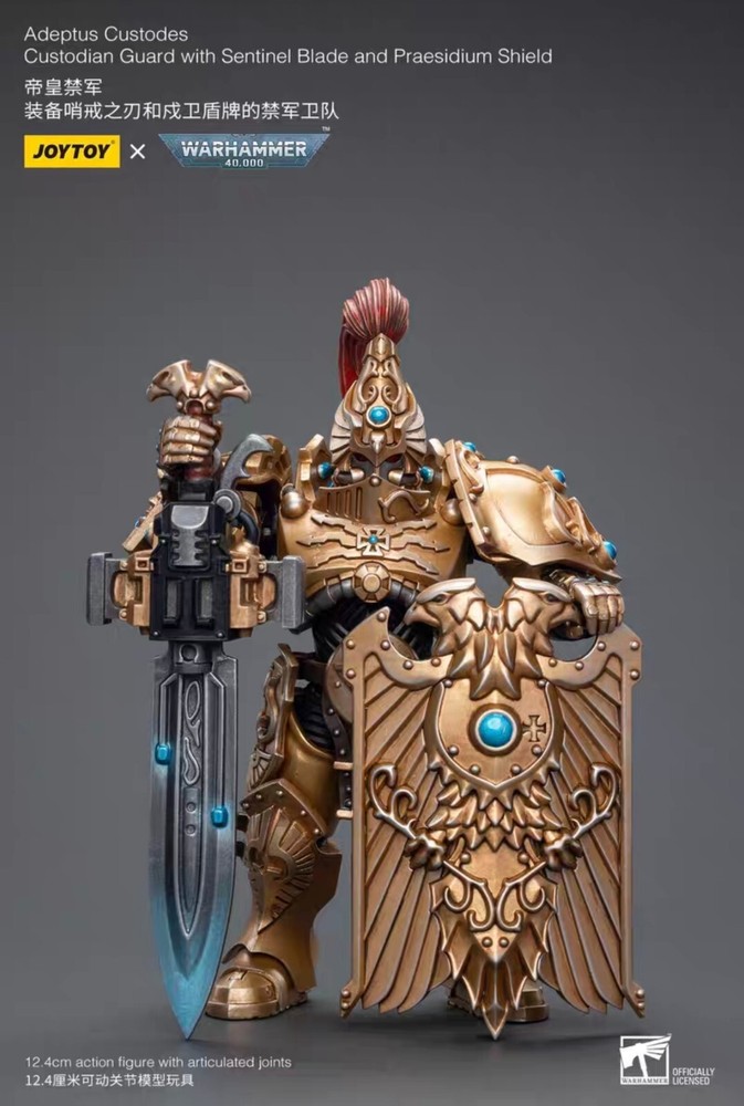 1/18 JOYTOY JT7813 Custodian Guard Action Figure with Sentinel Blade & Praesidium Shield