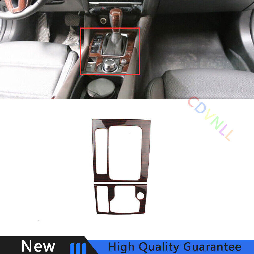 For Mazda 6 Atenza 2017-2019 Wood Grain Central Console Gear Shift Cover Trim 1*