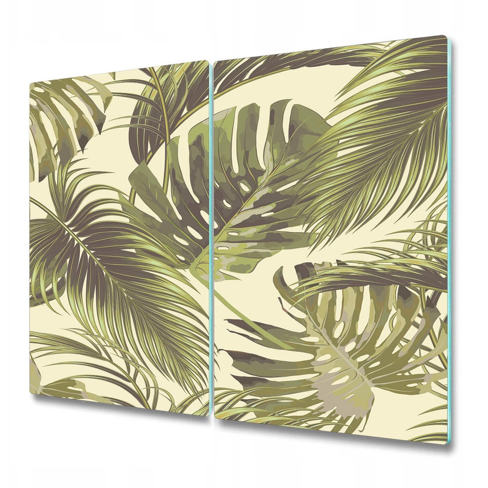Glass Worktop Saver Kitchen Tropical Paradise design vintage art 2x30x52