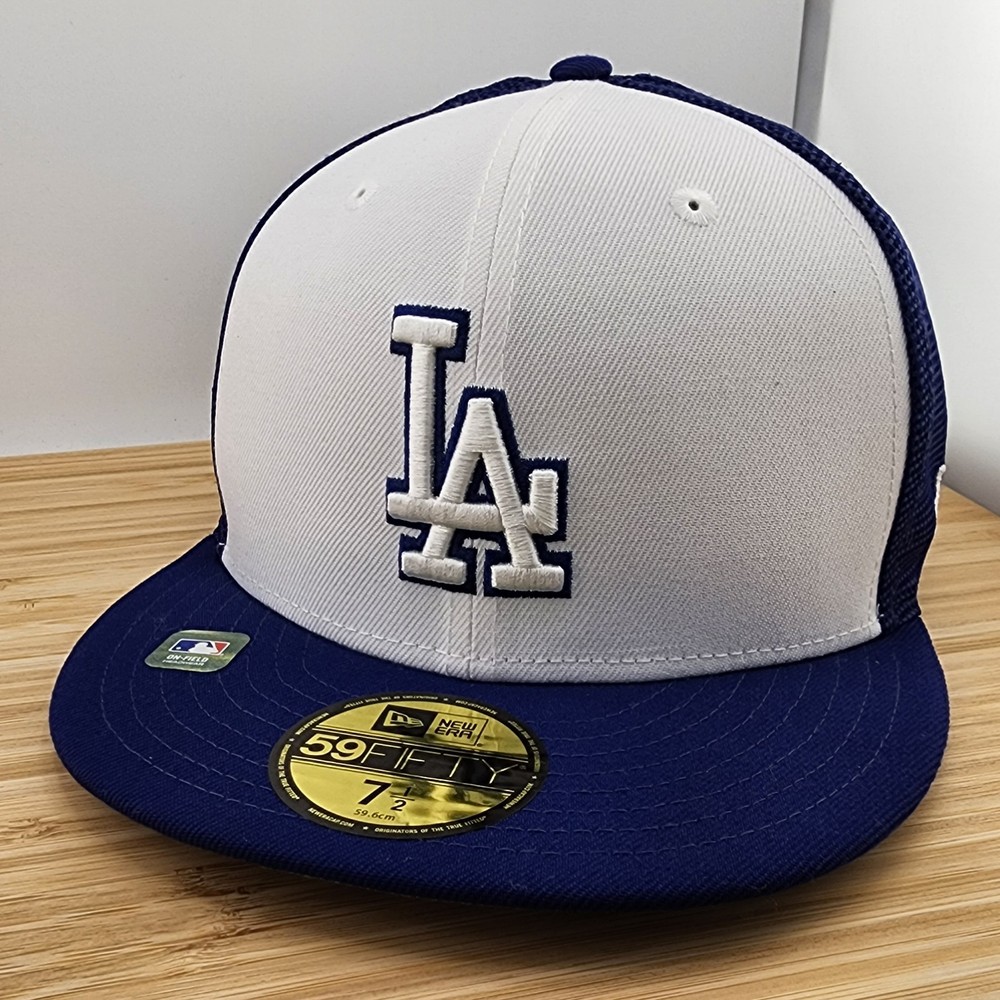 Los Angeles Trucker Hat, 2023 On Field Batting Practice, New Era 5950, 7 1/2