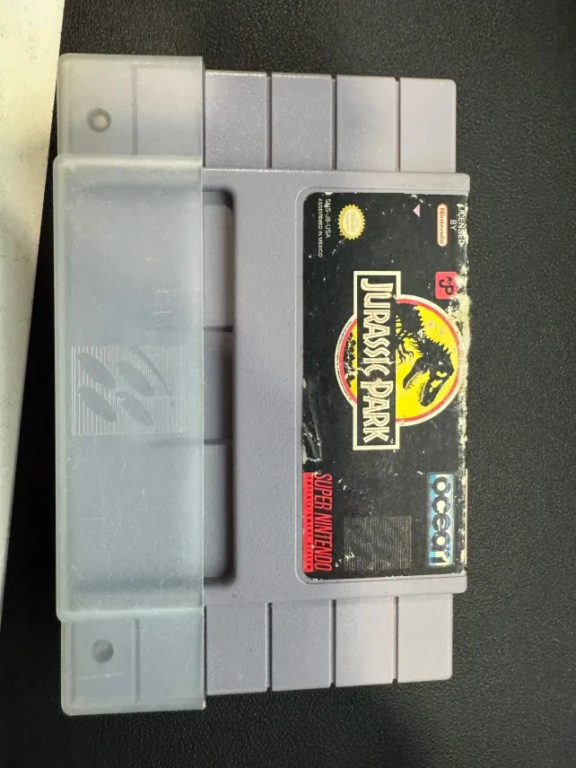 Jurassic Park (Super Nintendo SNES, 1993) Authentic Tested Cartridge Only