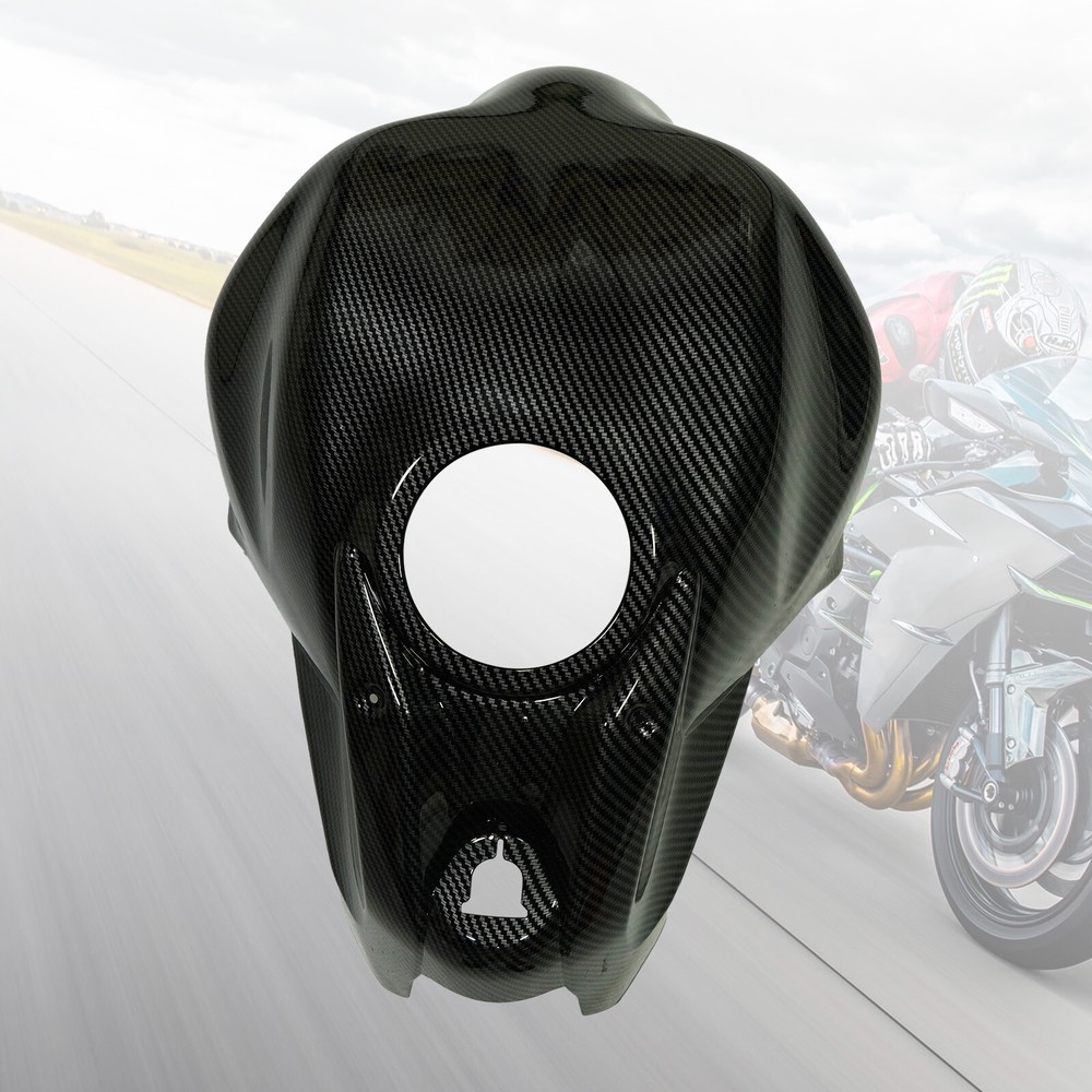 Carbon Fiber Paint Fuel Gas Tank Cover Fairing For Kawasaki Ninja650 2017-2023