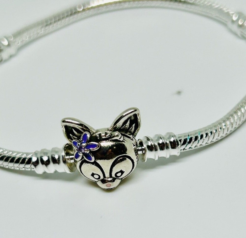 Pandora Disney Linabell Snake Chain Bracelet 18cm Elegant Design