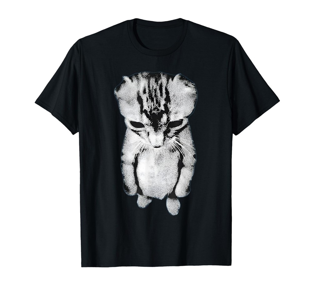 Funny Sad Crying Cat Meme - El Gato Munchkin Kitten Art T-Shirt