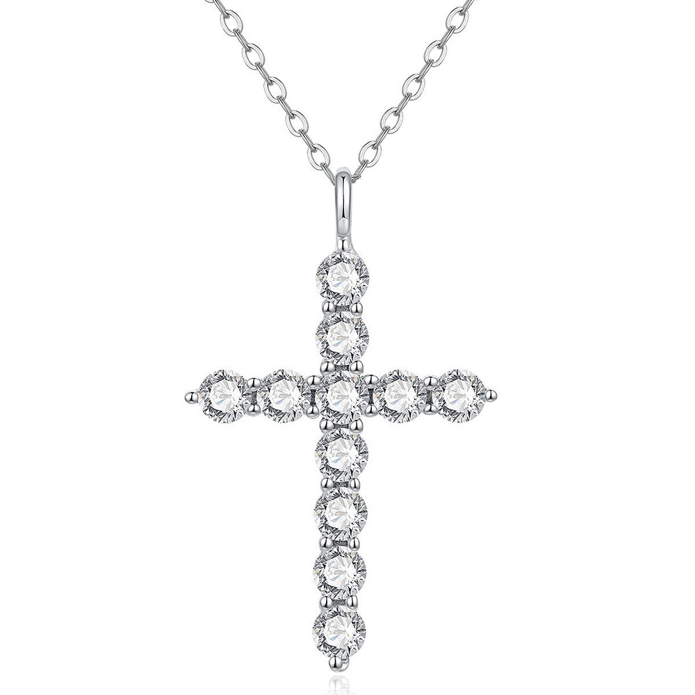 CrossNecklace Silver Cross Necklace Sterling Silver Cross Necklace for Women ...