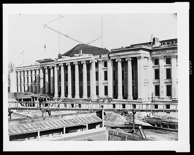 Construction Site,United States Treasury Building,Washington,DC,November 1862