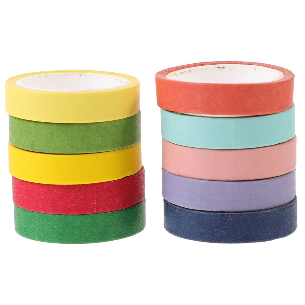 10 Rolls Clear Traceless Adhesive Stickers for Home Office Framing Needs