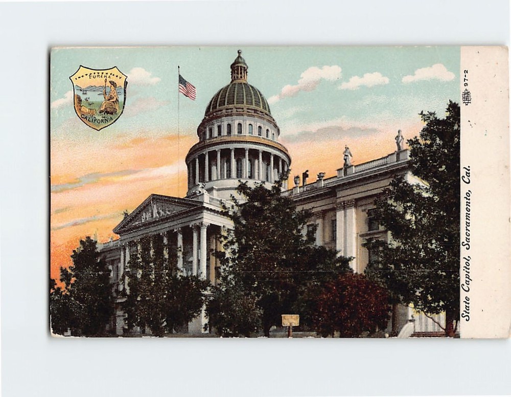 Postcard State Capitol Sacramento California USA