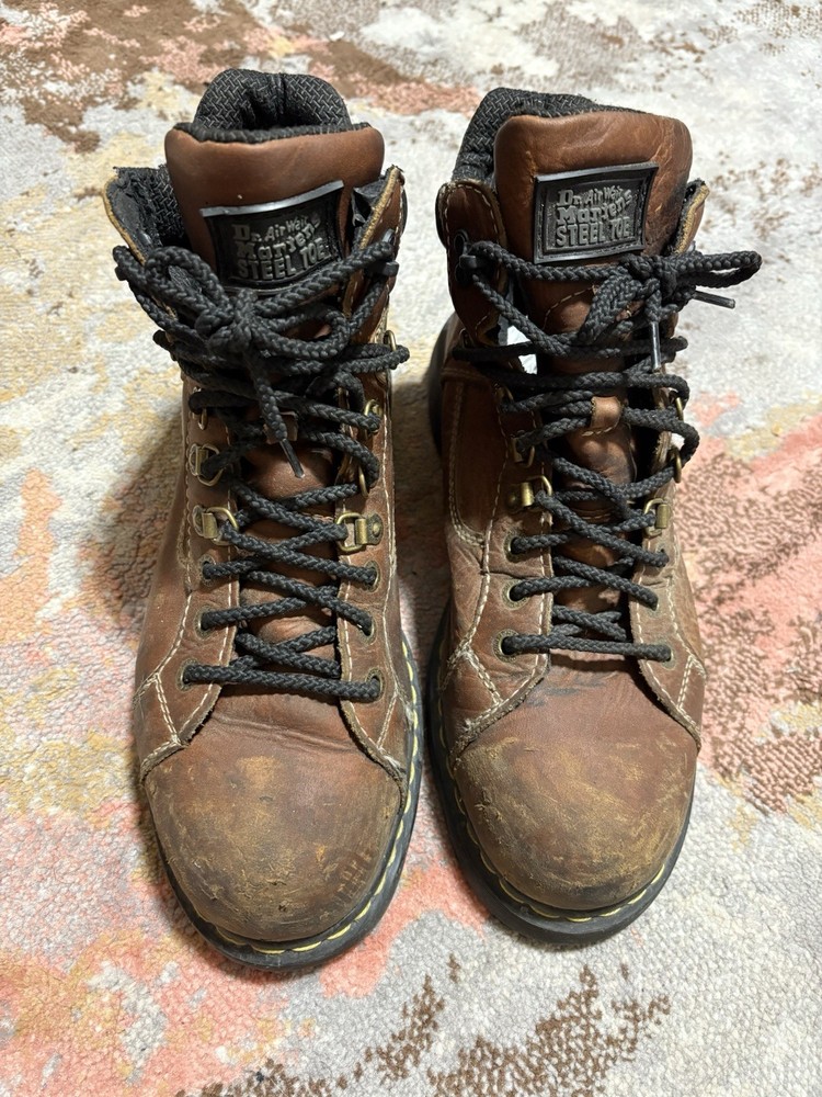 Dr Martens Camber Brown Leather Safety Toe Work Boots Mens Size 11  