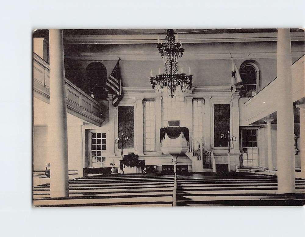 Postcard Interior Of Christ Church Alexandria Virginia
