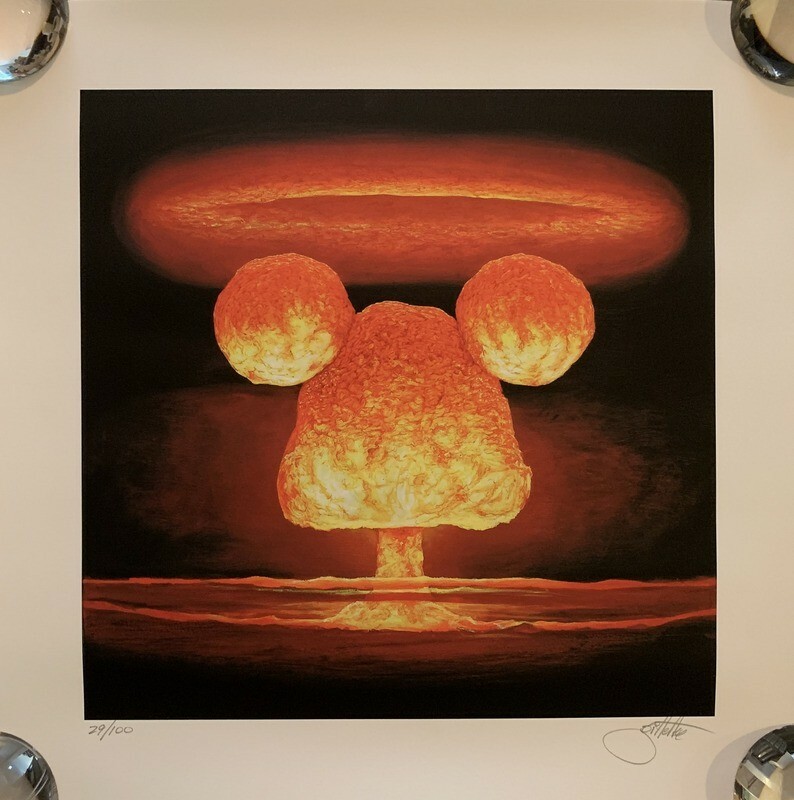 Jeff Gillette Thermo Bomb Dismaland Banksy Disney Fine Art Rag Print