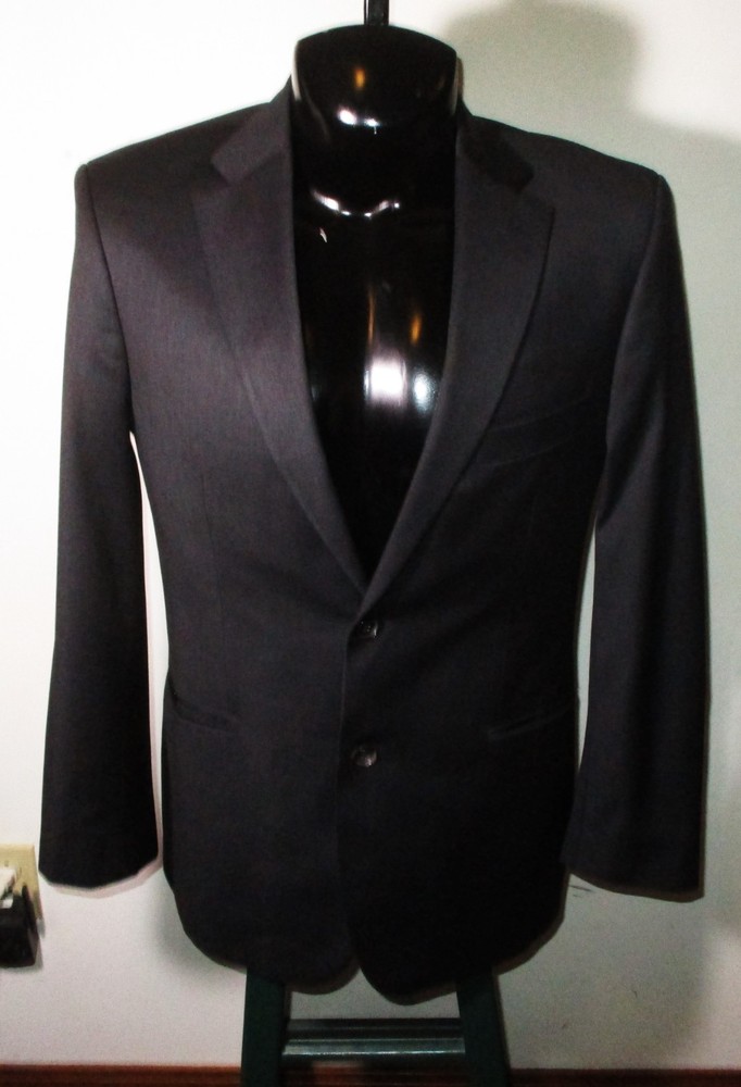 HUGO BOSS Gray 100% Wool Blazer Suit Jacket Men's Size 38R
