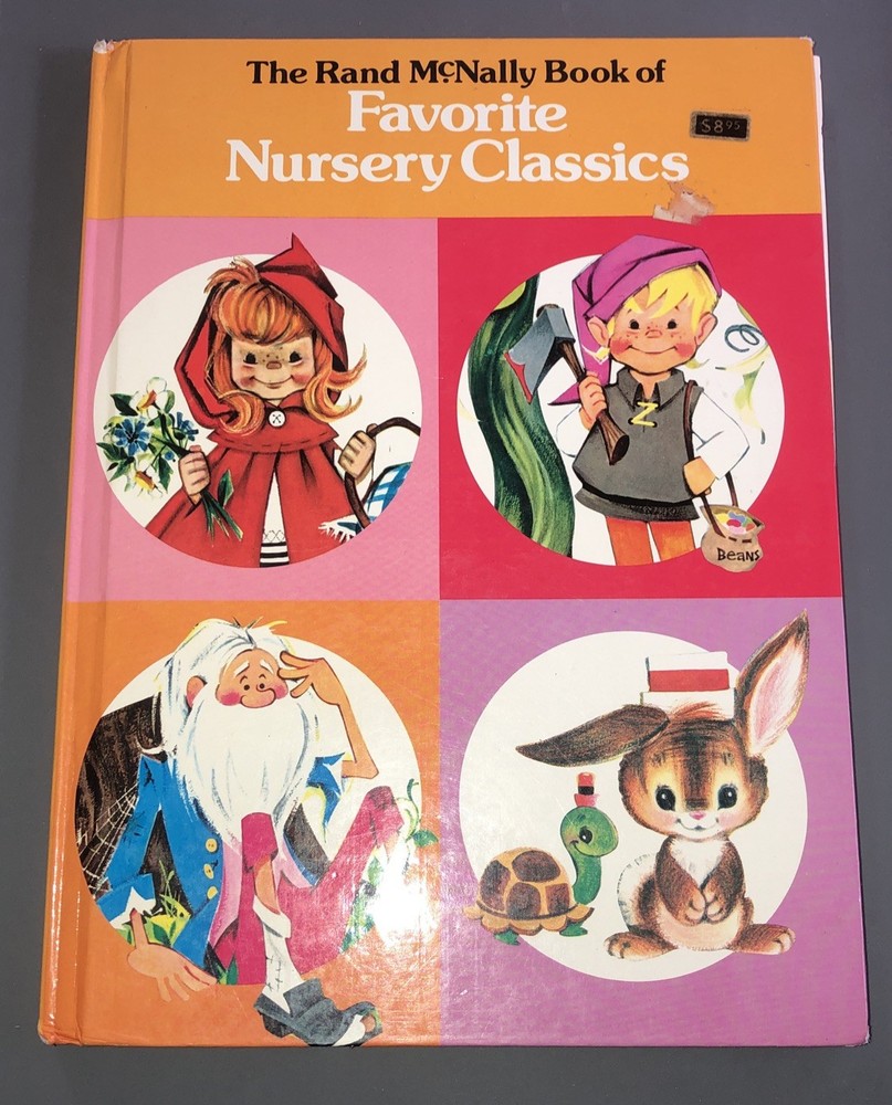 Vintage 1978 Rand McNally Book Of Favorite Nursery Classics Hardcover Book V