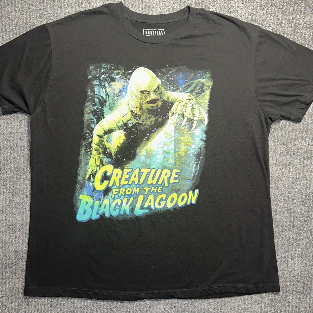 Vtg Universal Studios Monsters Creature From Black Lagoon Shirt XL Rock Rebel