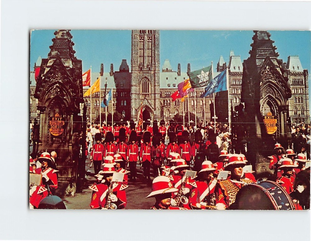 Postcard Changing of the Guard Ottawa Ontario Canada
