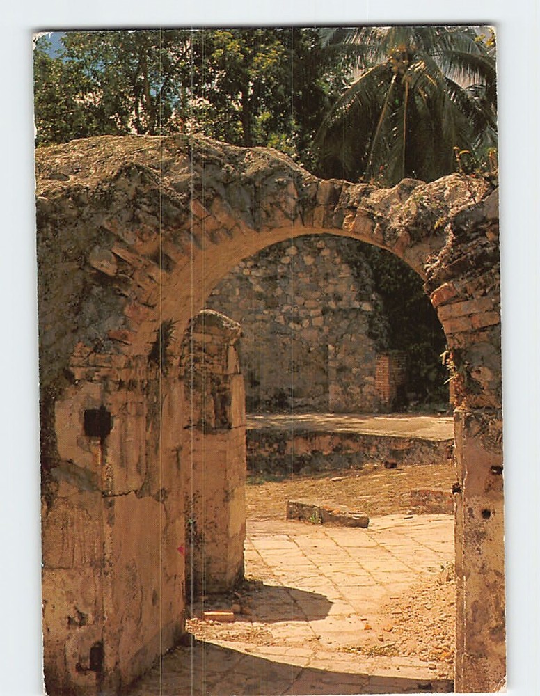 Postcard Ruins of the Theatre Saint Pierre Martinique France