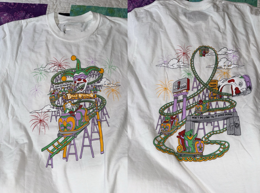 Billy Strings Six Flags New Year 2023 T-Shirt BO2398