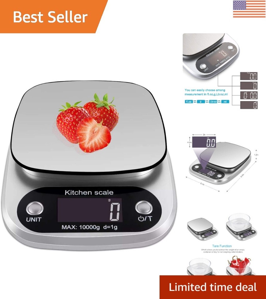 Food Scale 22lb Weight Grams, Digital Kitchen Scales and Ounces for Cooking, ...