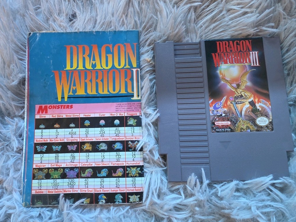 Dragon Warrior III Nintendo NES 1992 Game Cartridge