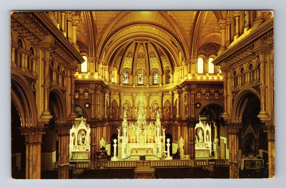 Atlantic City NJ-New Jersey, St Nicholas Roman Catholic Church, Vintage Postcard