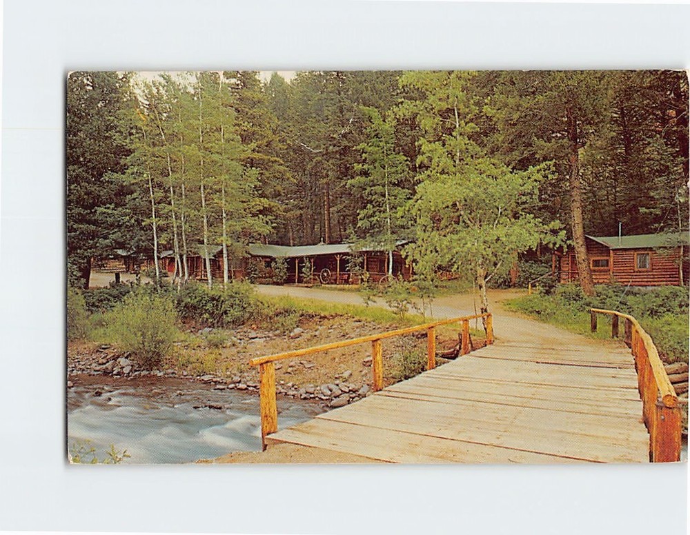 Postcard Absaroka Lodge Yellowstone Park Gardiner Montana USA