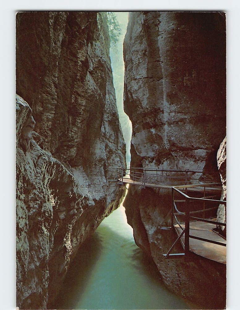 Postcard Aareschlucht Meiringen Switzerland