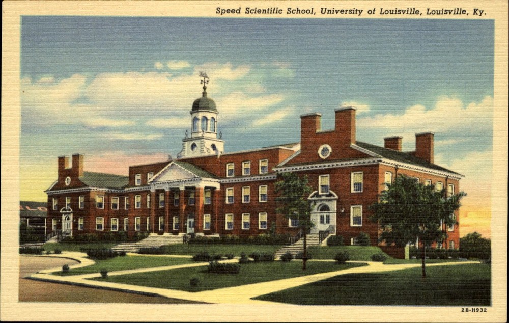 Speed Scientific School University of Louisville Kentucky KY ~ 1930s postcard